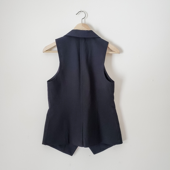 Black Smart Set 90s style Sleeveless Vest Size Small - Picture 2 of 2